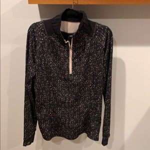 Lululemon half zip pullover black and pink